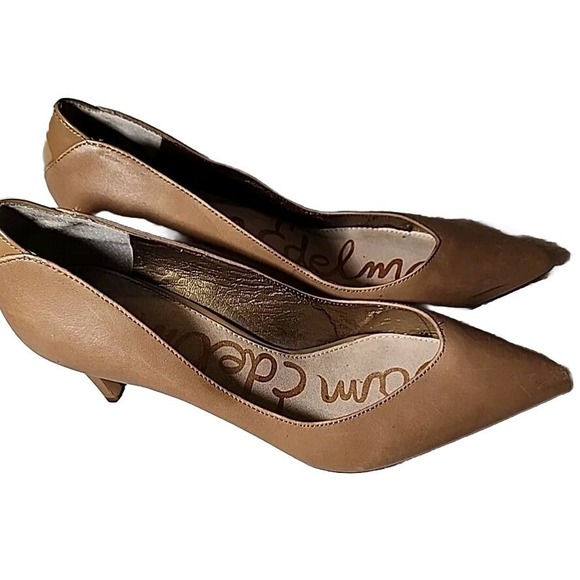 SAM EDELMAN Shoes Womens 8.5 Hazel Pointed Toe Pumps Heels Leather $105 MSRP